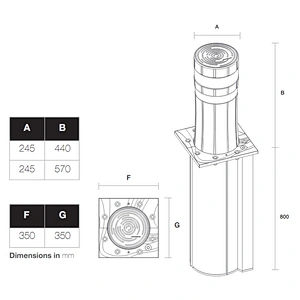Special Offer Automatic Hydraulic Electric Retractable Rising Bollards for Middle East Markets
