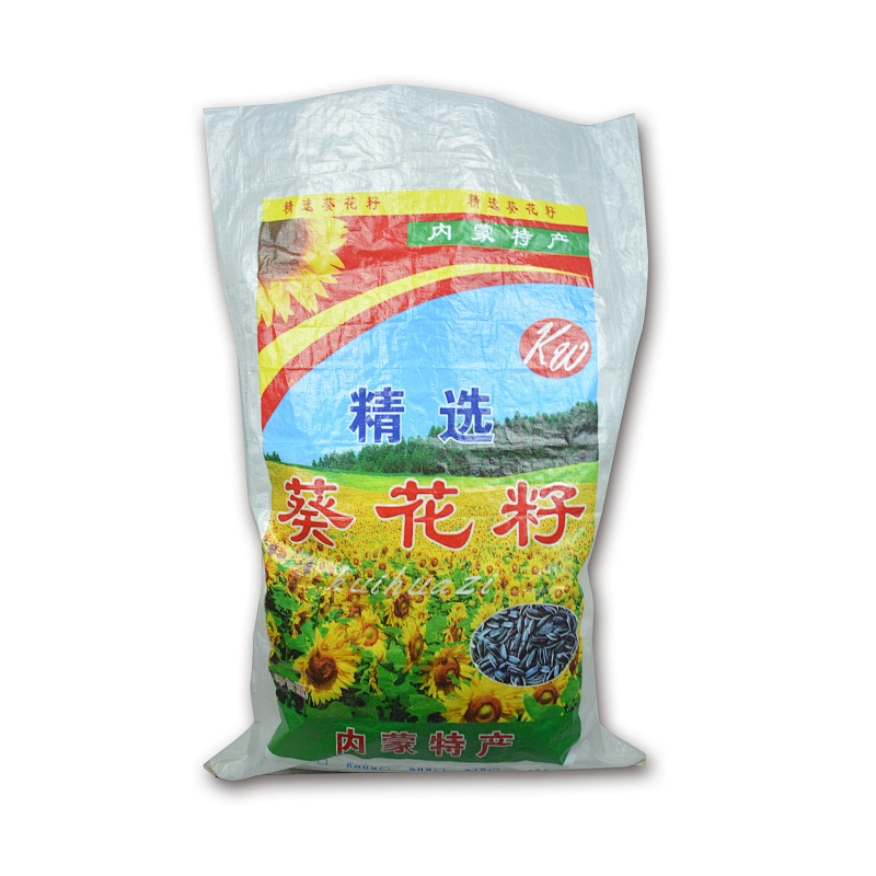 Design printing plastic sunflower seeds bag pp woven packaging coffee bean,nuts sack