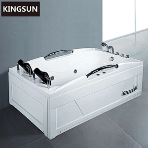 K-8833 Indoor Drain Center 2 Person Whirlpool Bathtub Hot Tub With Sex Massage