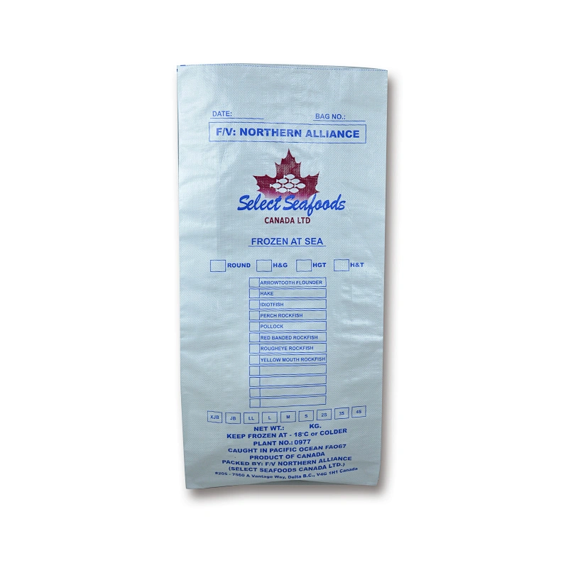 Moisture proof polypropylene pp woven feed packing bag for fish