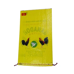 Factory supply customized plastic pp woven rice packaging bag 5kg 10kg 25kg