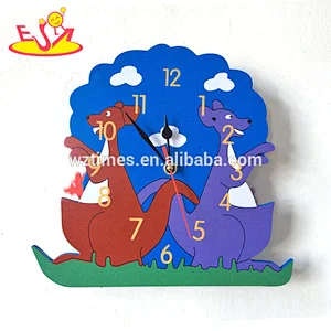 Wholesale promotional baby diy sticker wall clocks for kids gift W14K022