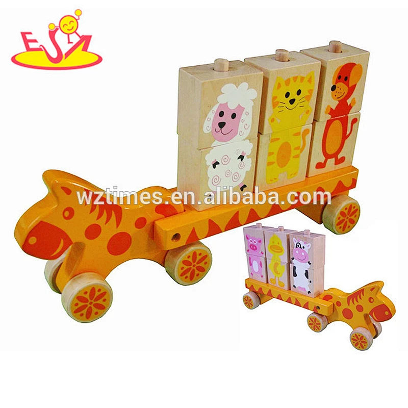 wholesale baby mini wooden crane toy for kids W04A301