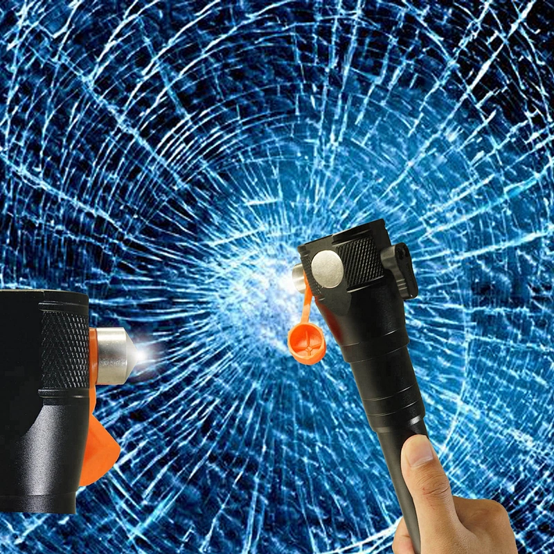 230 Lumens Multifunction Magnetic Work Lights with Emergency Hammer, Screw Driver Set and Belt, Aluminium Flashlight COB Light