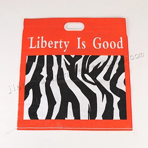 Customized new design fashion moisture proof plastic pp woven document bag with handle