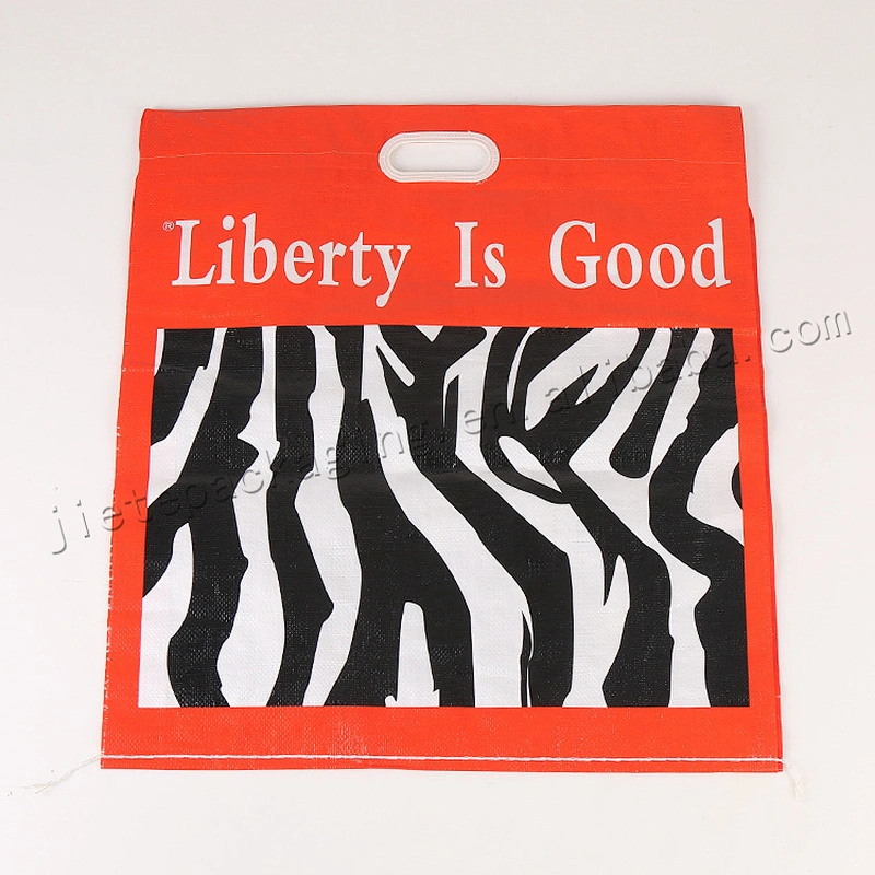 Customized new design fashion moisture proof plastic pp woven document bag with handle