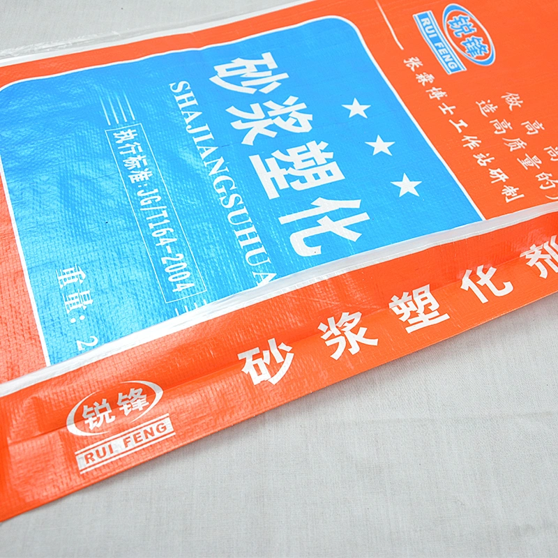 packaging material cement, mortar, putty pp woven bag with color printing