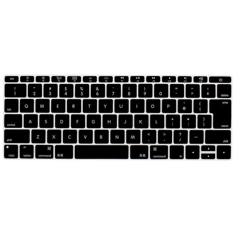 English Custom Silicone Keyboard cover keyboard skins laptop keyboard cover for Mac Pro 13 No Touch Bar Japanese Version