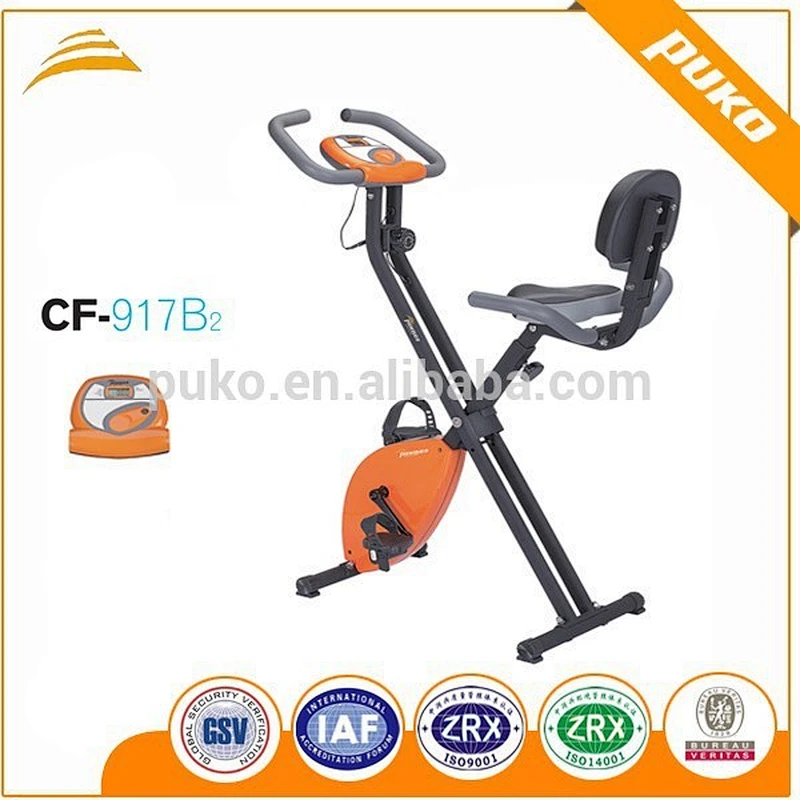 Indoor equipment outside magnetic white frame backrest exercise bike
