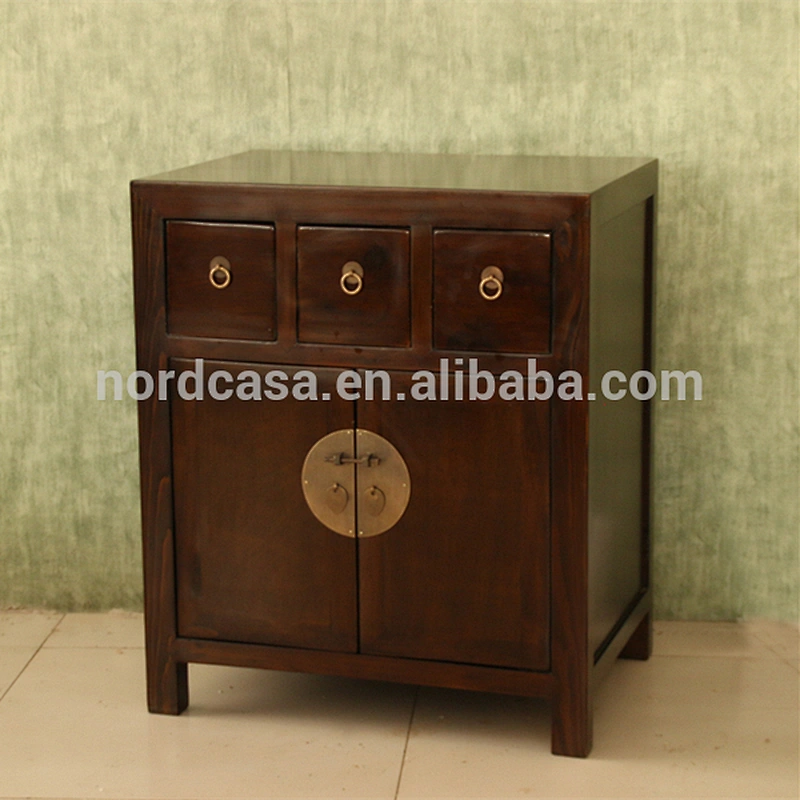 solid wood reclaimed elm wood antique vintage cabinet furniture