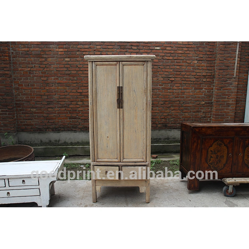 White Two door two drawer reclaimed cabinet