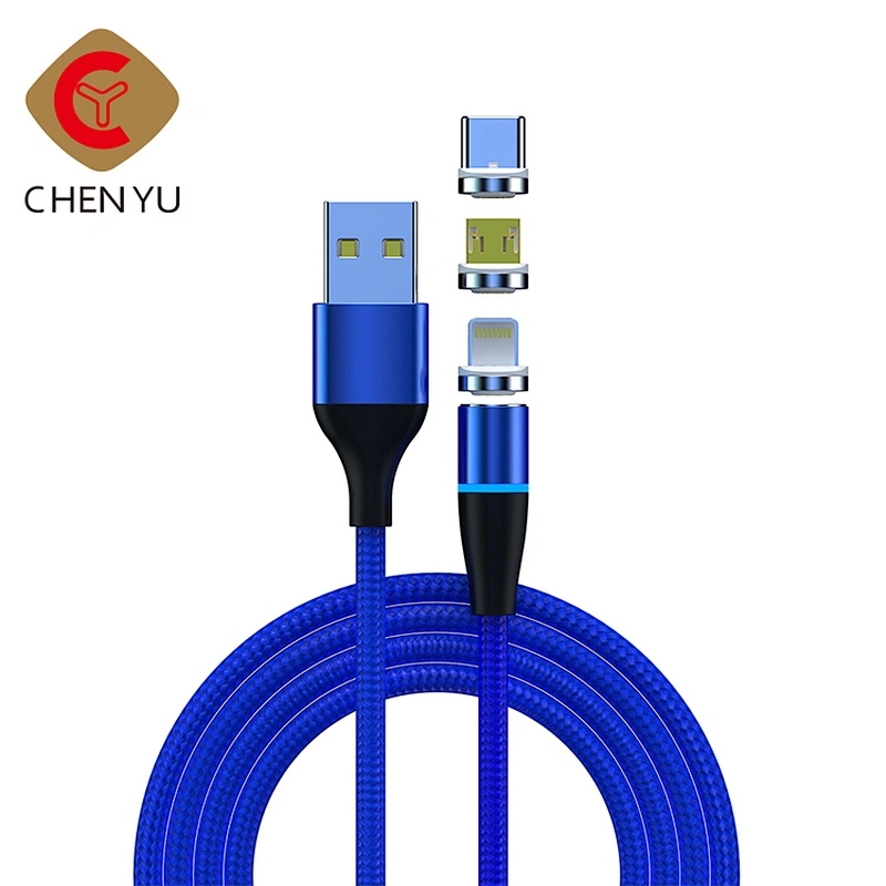 Newest Trend 3 In 1 Magnetic USB Cable Type - C Micro Multi Charger Data Cables For Phone