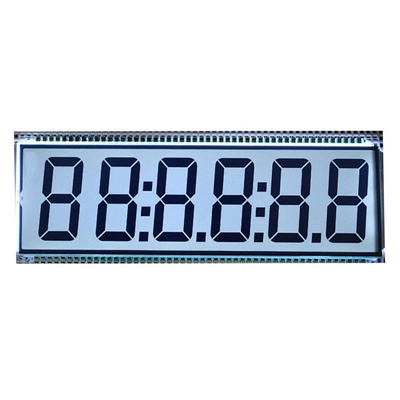 Custom big small 7 Segment monochrome display screen glass panel module TN LCD display