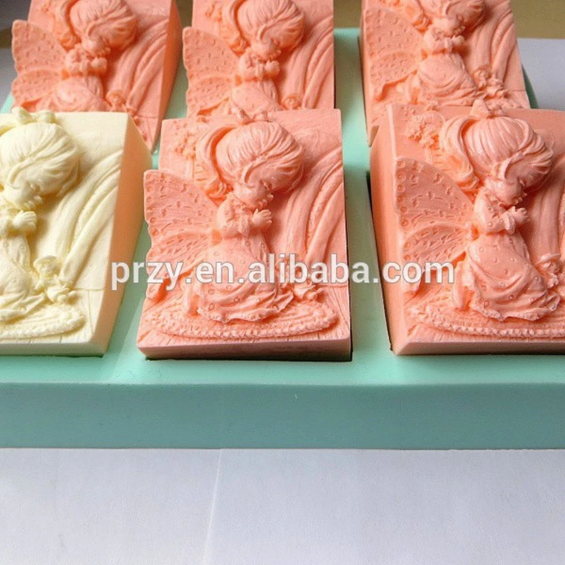 PRZY silicone angel soap mold silicone angel wing soap mold handmade porous