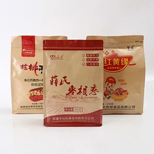 Custom kraft paper bag for nut packing