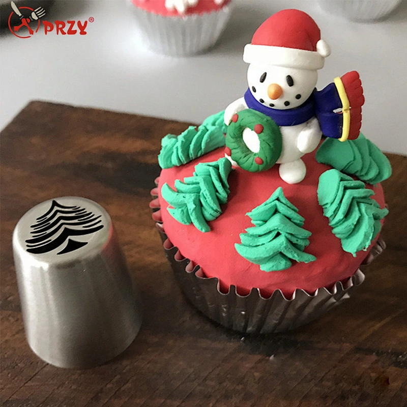 4PCS/SET Russian Christmas series of snowflakes piping nozzle tips cake decoration mold Cookies Biscuits tool