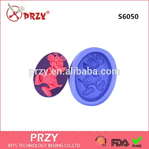 Cartoon character silicone soap mold/chocolate molds