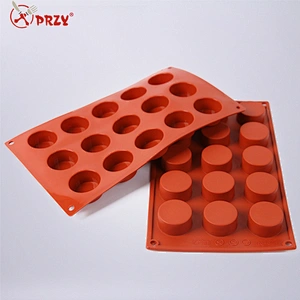 round shape Cake Tools Cupcake Chocolate Baking Tray Silicone Mousse Cake Mold Muffin Pan