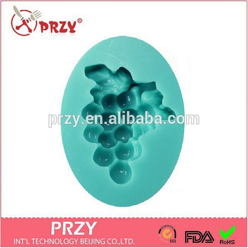 F1199 PRZY Wholesale grape silicone mold for cake decorating