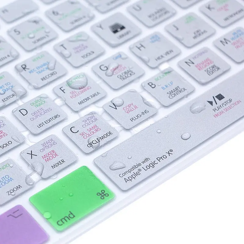 hotkey shortcut cover for desktop logic pro x shortcuts keypad skin desktop protectors For iMac G6 Desktop