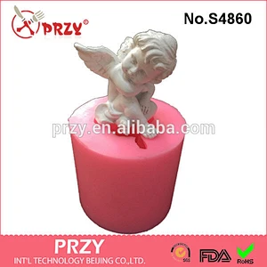 silicone angel baby mold for soap DIY Cupid soap mold silicone rubber mold