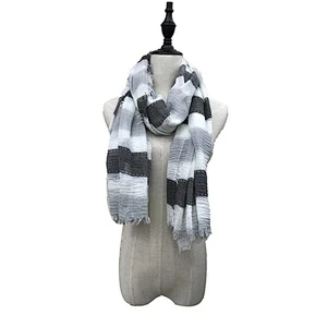 Fashion best selling warm 100% cotton women muslin scarf