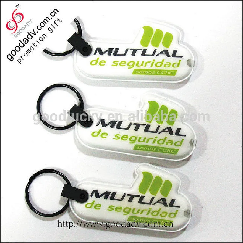 Promotional funny handmade reusable soft pvc led keychains