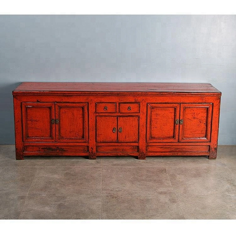 chinese antique reproduction lacquered old drawer storage cabinet furniture