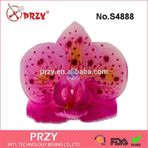 S4888 Orchid 3D silicone soap mold silicone molds for soap Flower mold