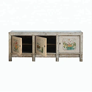 chinese antique distressed rustic storage sideboard furniture