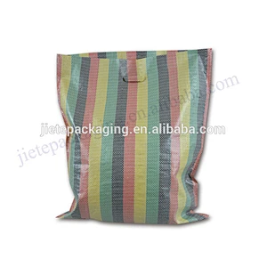 Cheap strong pp woven shopping bag with D handle