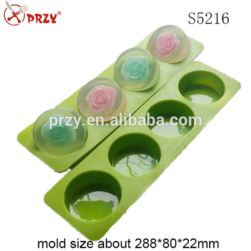 round shape 4 cavity silicone soap mold silicone jelly mold silicone molds for chocolate