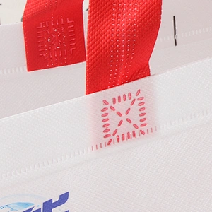 China wholesale big white non woven folding reusable shopping bag