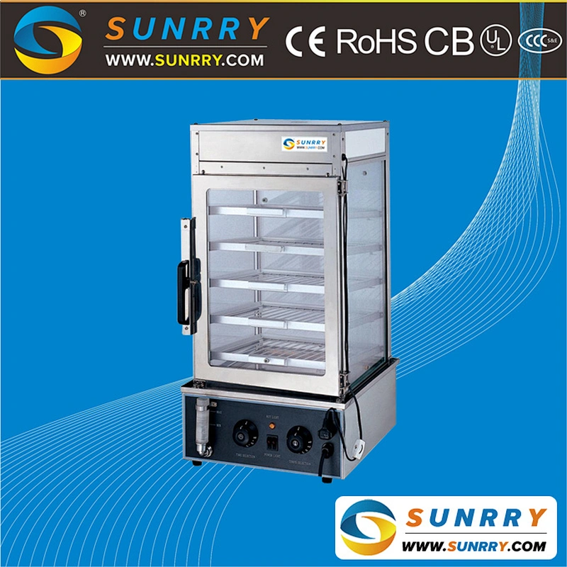 Steamer glass food display cabinets and hot food display case with full visual glass