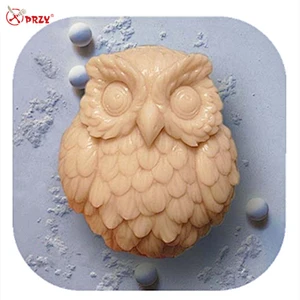 3D Owl shape Soap mold handmade bird Candle molds Chocolate mould Silicone Aroma Stone Molds