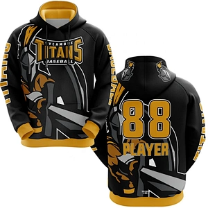 digital printed custom ice hockey hoodie sublimated
