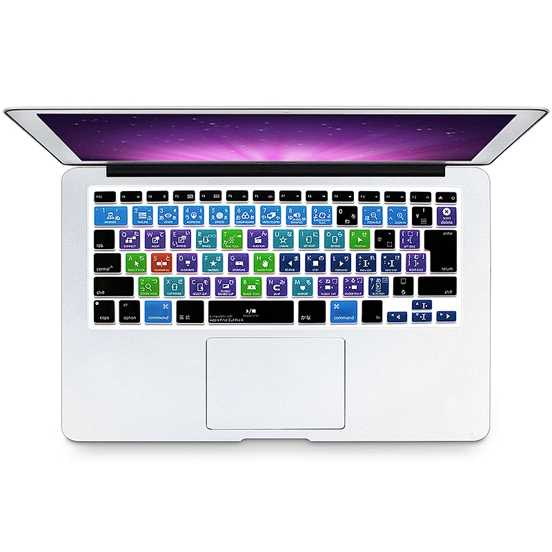 aliexpress drop shipping Final Cut Pro X Hotkeys Silicone Keyboard Cover For Macbook Pro 15 Inch japanese keyboard