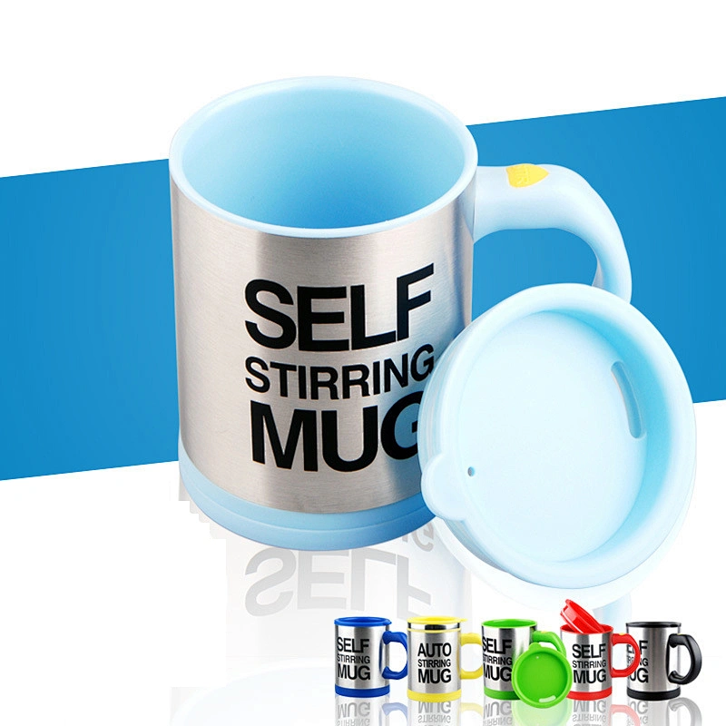 Lazy Self Stirring Mug protein shaker bottle 400ml Auto Mixing Coffee Cup