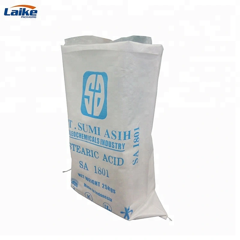 White color pp woven 25kg fertilizer packaging bag, organic plastic bag for fertilizer,25kg bag dimension
