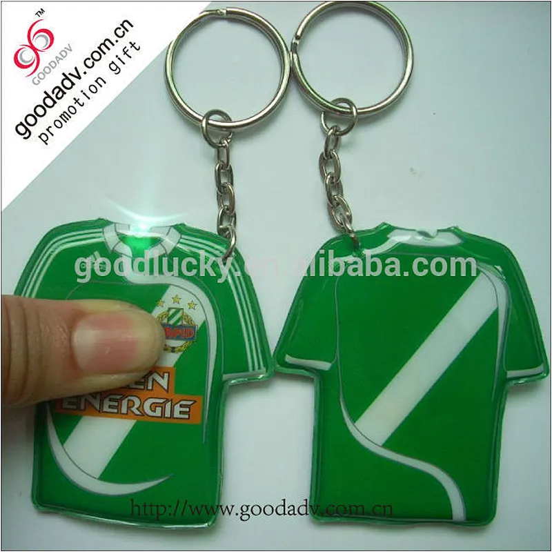 Promotional funny handmade reusable soft pvc led keychains
