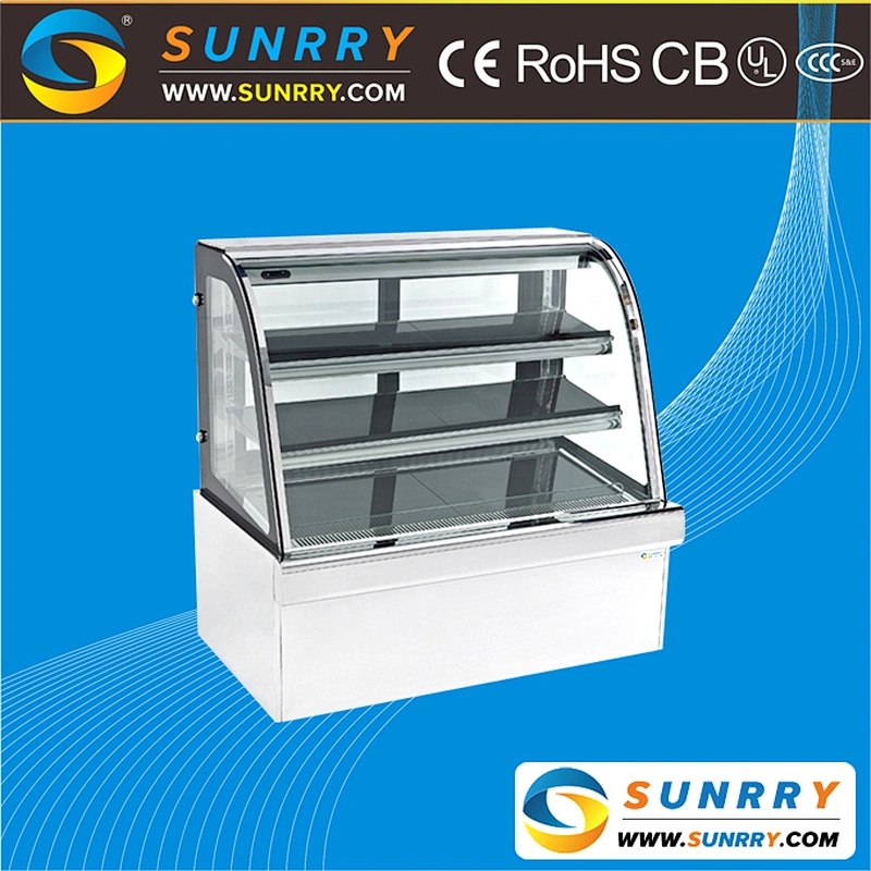 Hot sale single temperature cake display refrigerator and refrigerated cake display cases for bread and cake shop