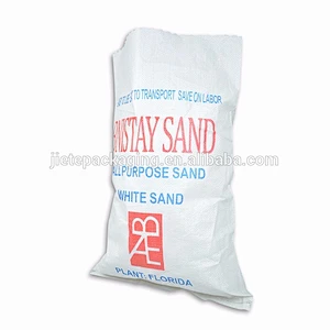 offset printing pp woven bags for packing iron nail, sand