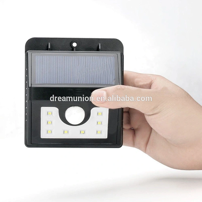Super Bright 8 LED Solar Motion Sensor Light Waterproof Outdoor Security