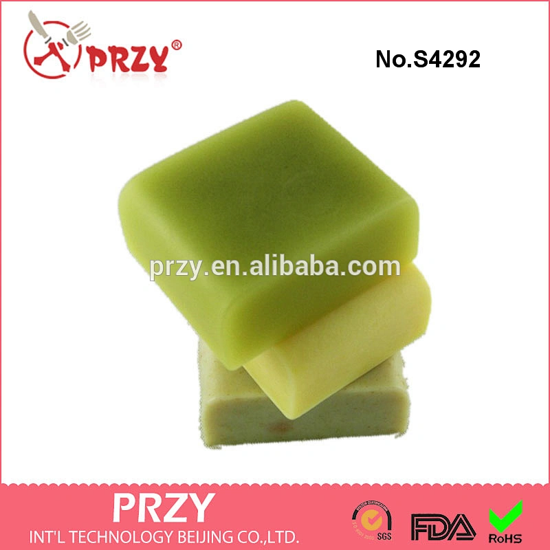 Square shape 6 hole soap molds silicone molds for soap making DIY toast soap loaf mold