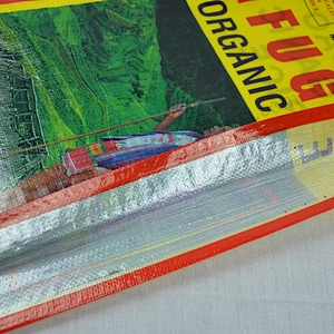 Transparent plastic bopp laminated 25kg pp woven rice packaging bag export to Philippines