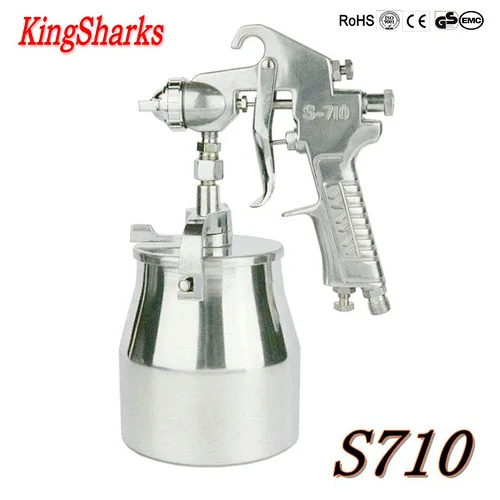 S-710 1000cc silver china suction spray gun for painting coating