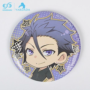 Anime Boys Cute Round Tin Buttons Badge With Pin Back Factory Direct Sale