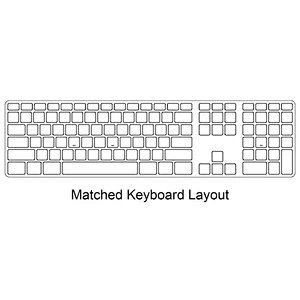 TPU cover keyboard Protector Skin Cover keyboard support with Numeric Keypad Wired USB for iMac G6 Desktop PC MB110LL/B