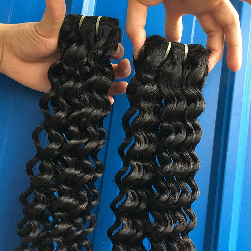 No shedding no tangle 26 28 30 inch kinky curly  virgin cambodian hair natural hair extensions
