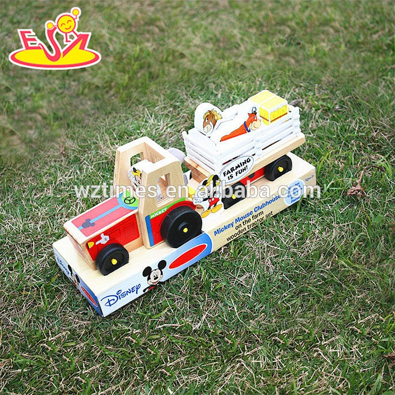 2018 wholesale baby wooden toy truck cheap kids wooden toy truck best children wooden toy truck W04A266